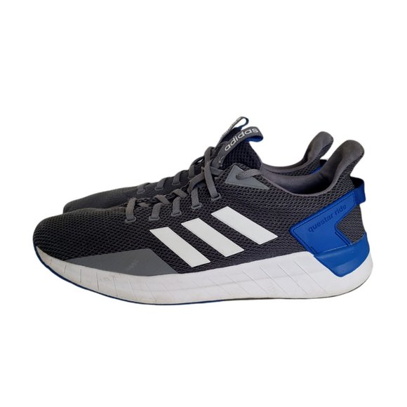 Adidas Questar Ride Cloadfoam DB1344 Gray w/White Stripes Size 13 main image 6